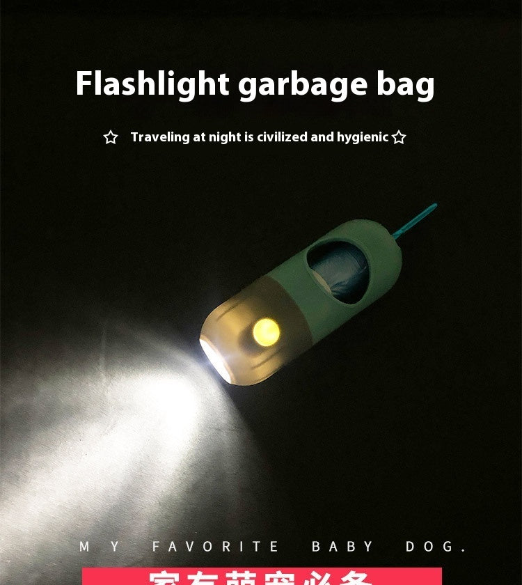 Distributeur de Sacs LED pour Chien — Toujours Prêt en Balade