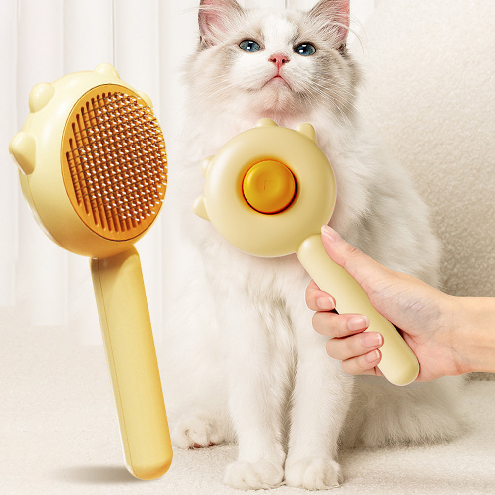 Brosse Massage Auto-Nettoyante pour Chat & Chien