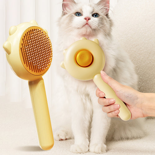Brosse Massage Auto-Nettoyante pour Chat & Chien