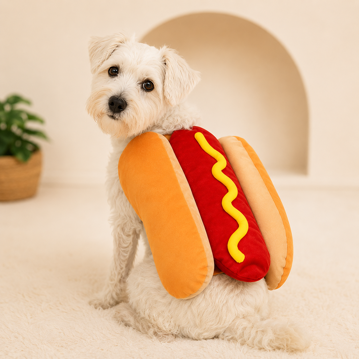 Déguisement Halloween Hot Dog pour Chien & Chat — Costume Rigolo de Fête