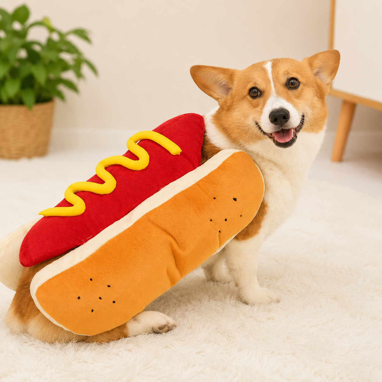 Déguisement Halloween Hot Dog pour Chien & Chat — Costume Rigolo de Fête