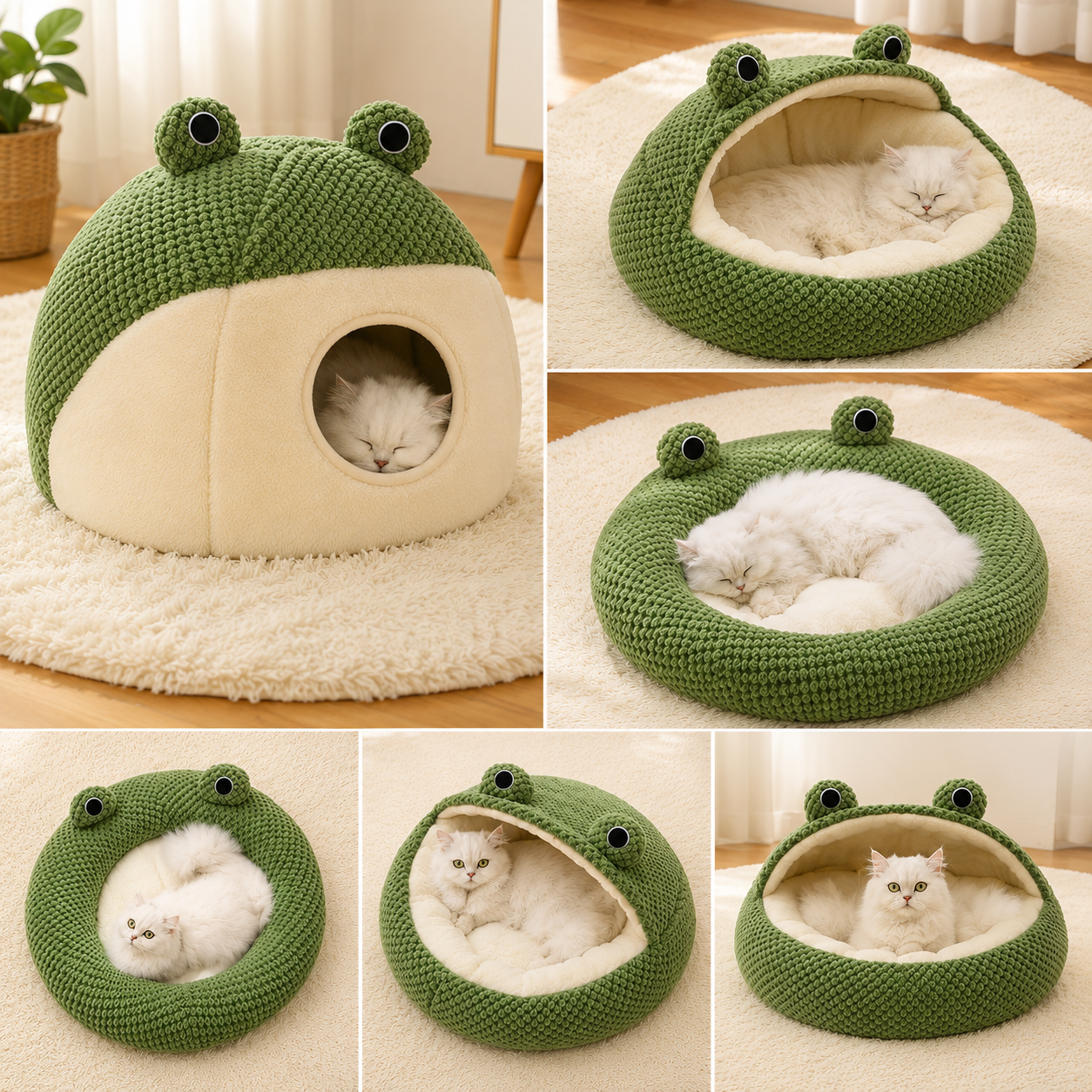 Lit Grenouille Cocooning pour Chat & Petit Chien