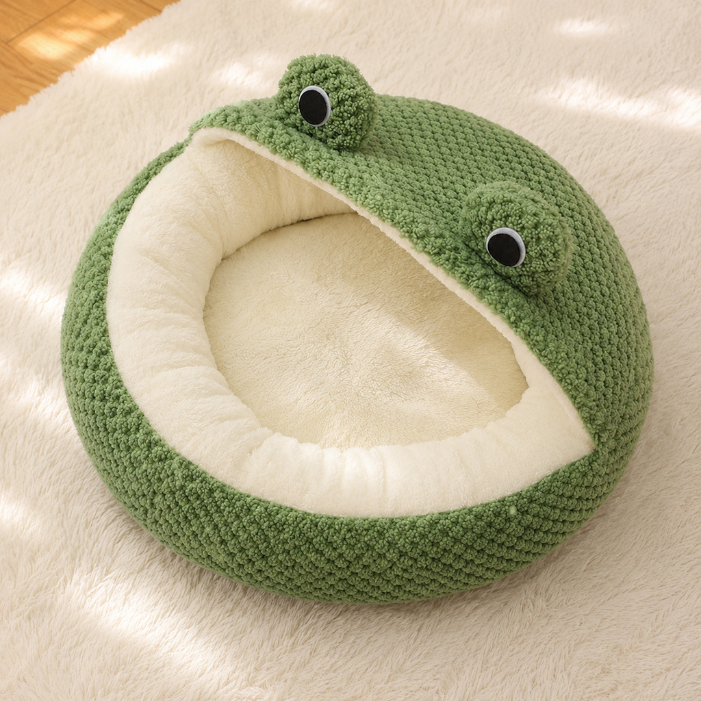 Lit Grenouille Cocooning pour Chat & Petit Chien