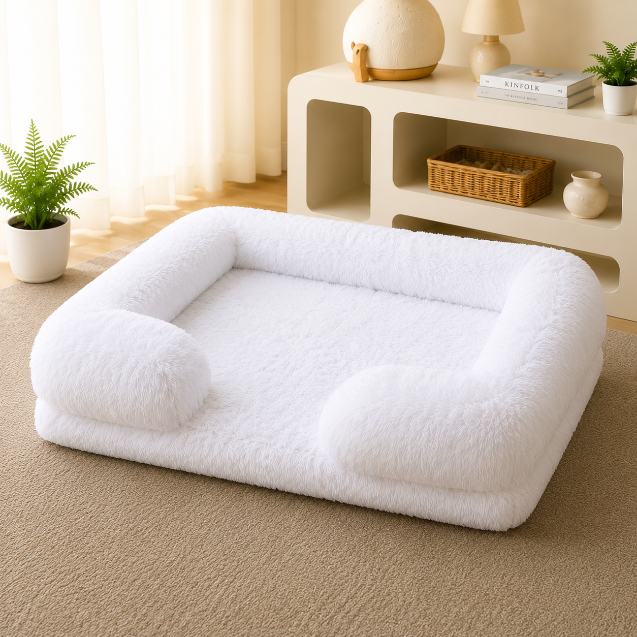 Lit Rond Ultra-Doux pour Chien & Chat — Toutes Saisons