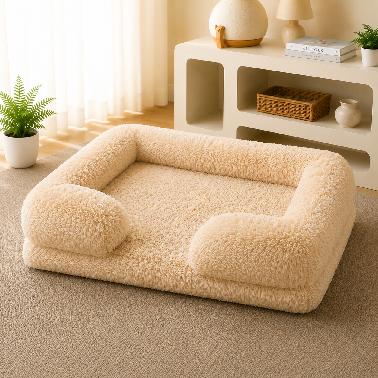 Lit Rond Ultra-Doux pour Chien & Chat — Toutes Saisons