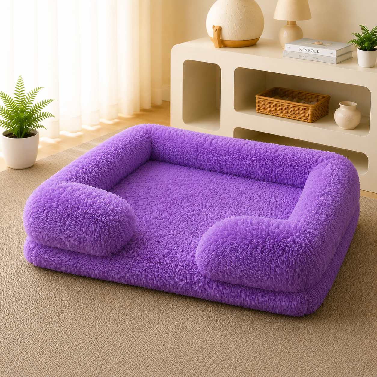 Lit Rond Ultra-Doux pour Chien & Chat — Toutes Saisons