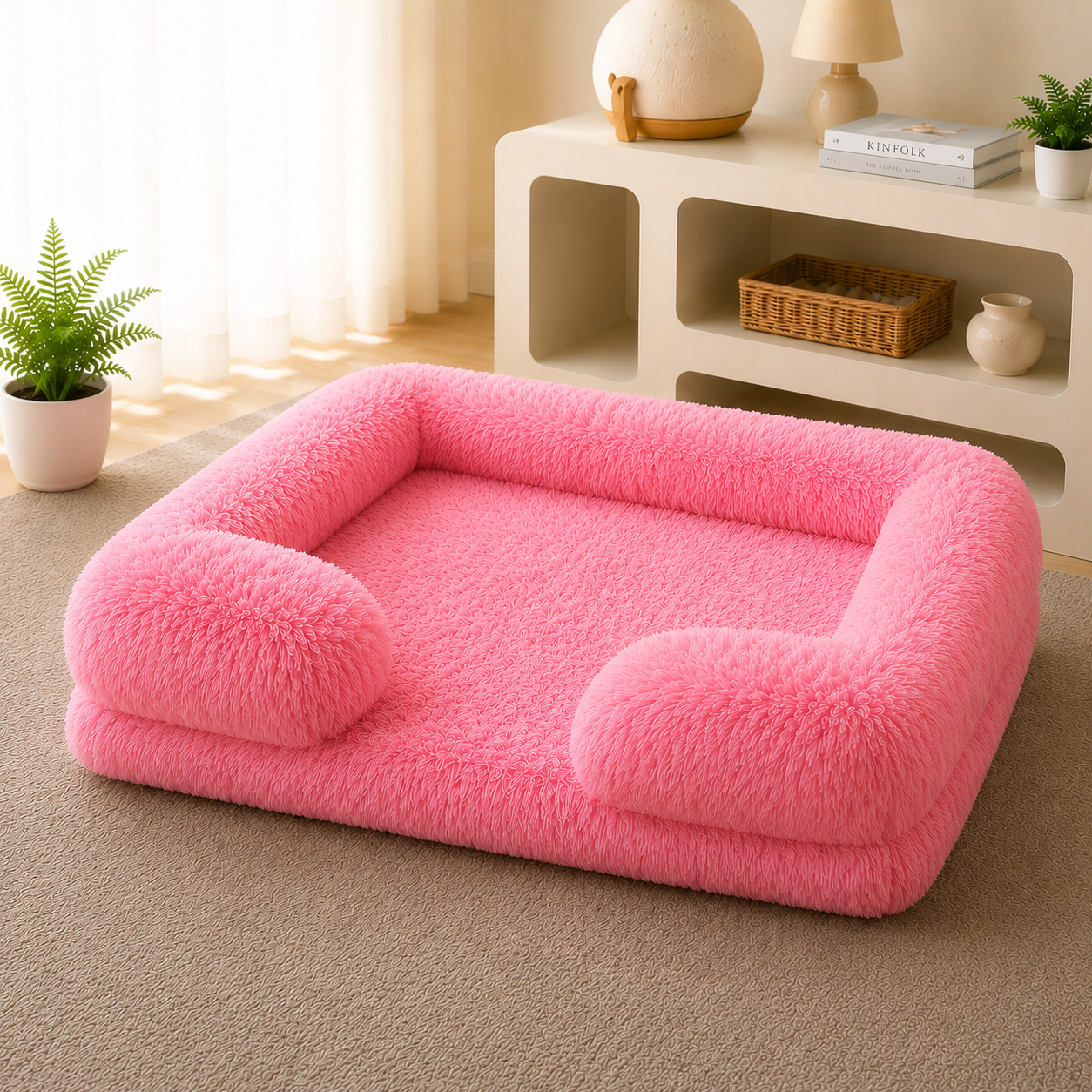 Lit Rond Ultra-Doux pour Chien & Chat — Toutes Saisons