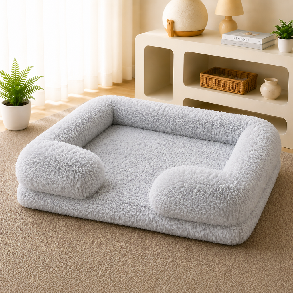 Lit Rond Ultra-Doux pour Chien & Chat — Toutes Saisons