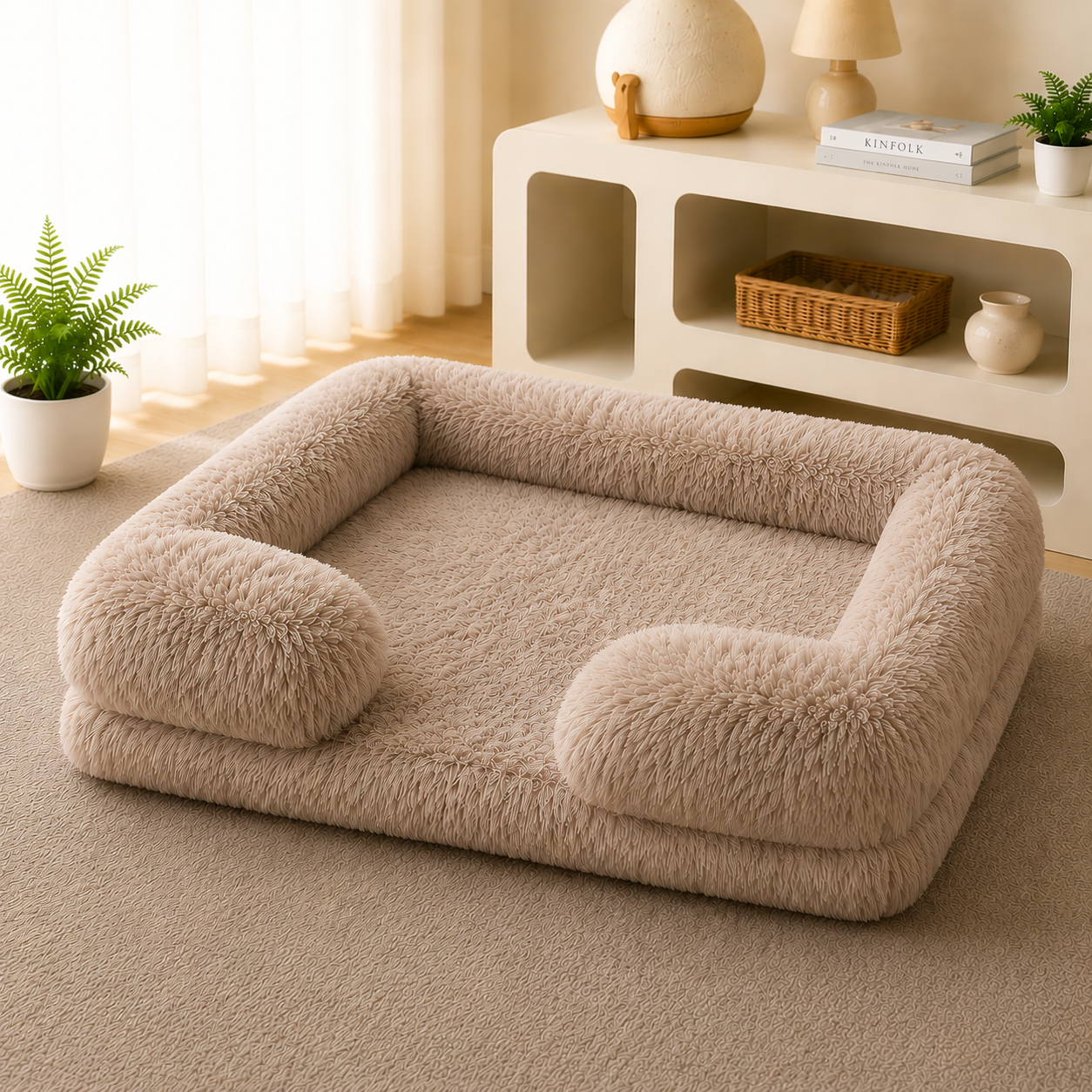 Lit Rond Ultra-Doux pour Chien & Chat — Toutes Saisons