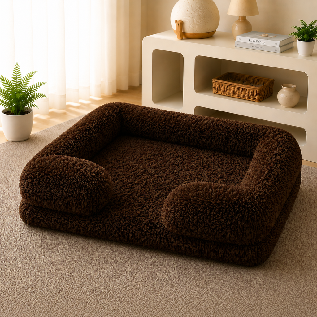 Lit Rond Ultra-Doux pour Chien & Chat — Toutes Saisons