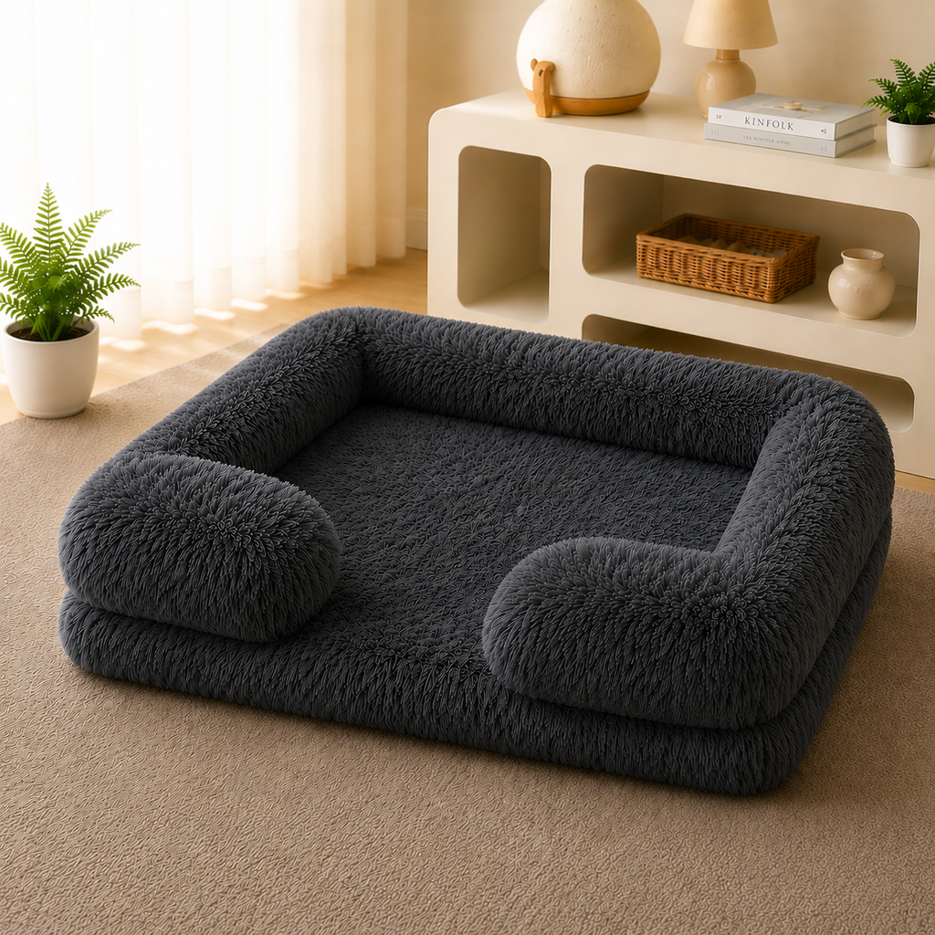 Lit Rond Ultra-Doux pour Chien & Chat — Toutes Saisons
