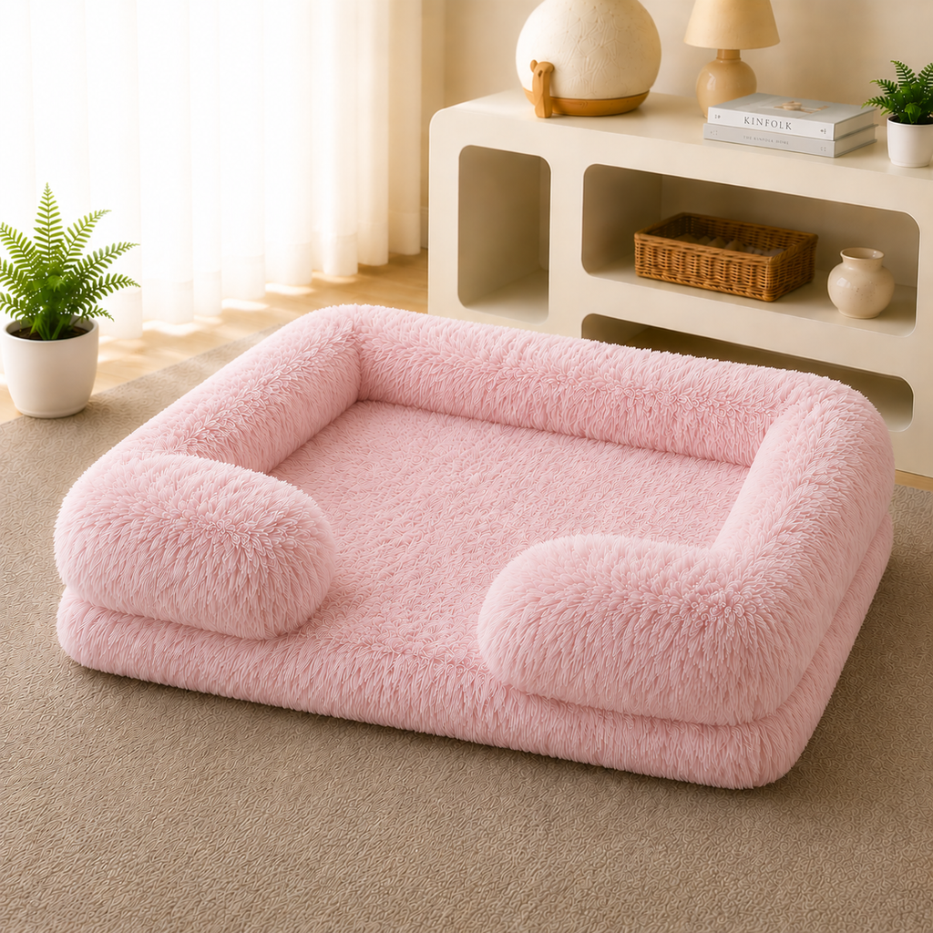 Lit Rond Ultra-Doux pour Chien & Chat — Toutes Saisons