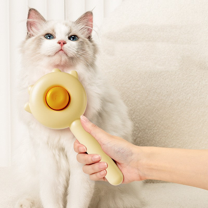 Brosse Massage Auto-Nettoyante pour Chat & Chien