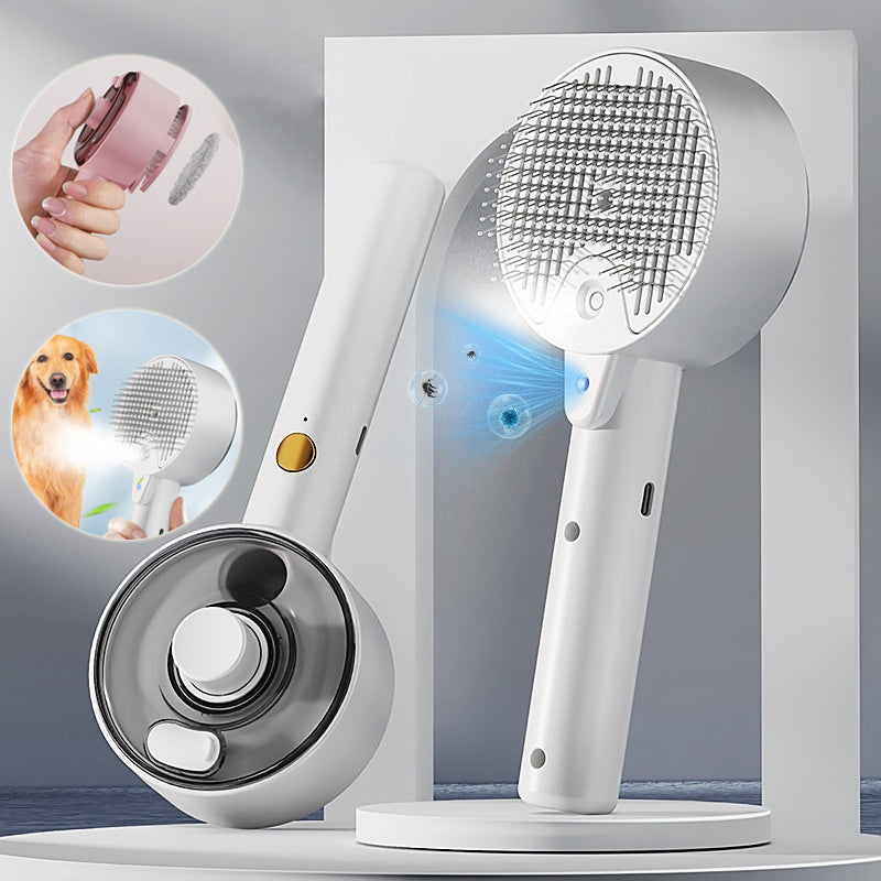 Brosse Vapeur Auto-Nettoyante pour Chien & Chat