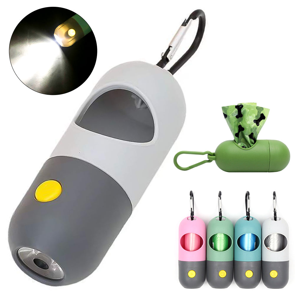 Distributeur de Sacs LED pour Chien — Toujours Prêt en Balade